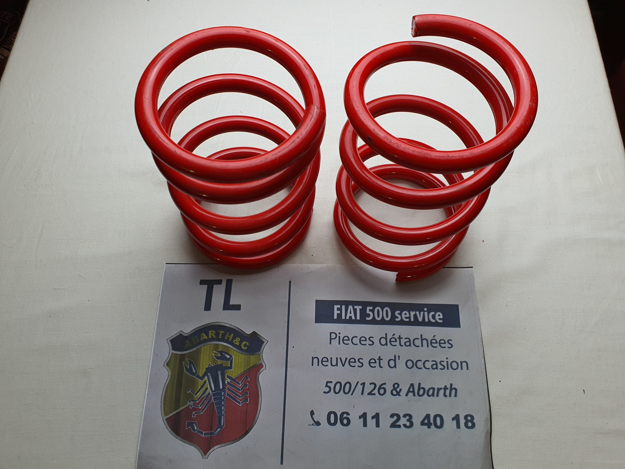 Ressorts d'amortisseurs sport hauteur 19 cm