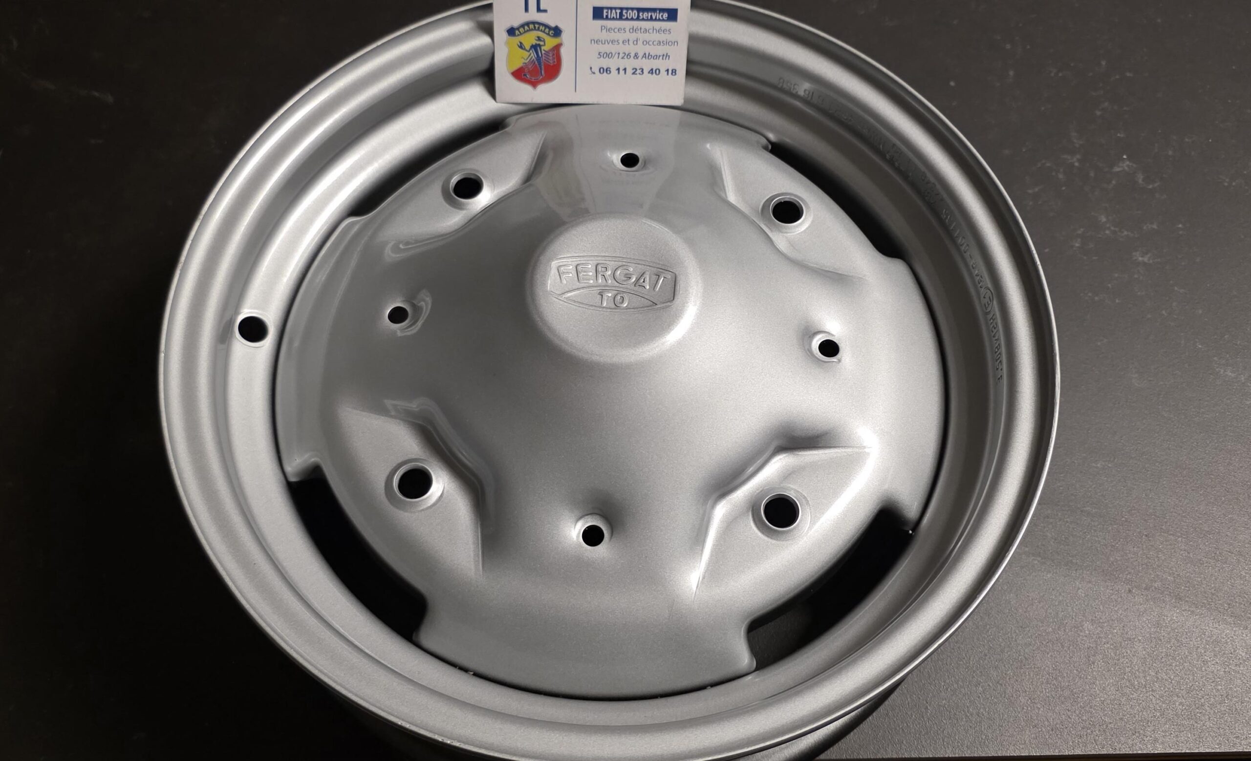 Jante en fer homologué pour Fiat 500 R/126 FERGAT-TORINO